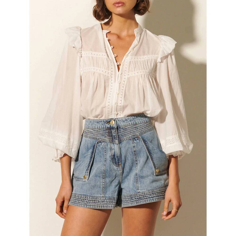 NEW KIVARI isabelle blouse in ivory